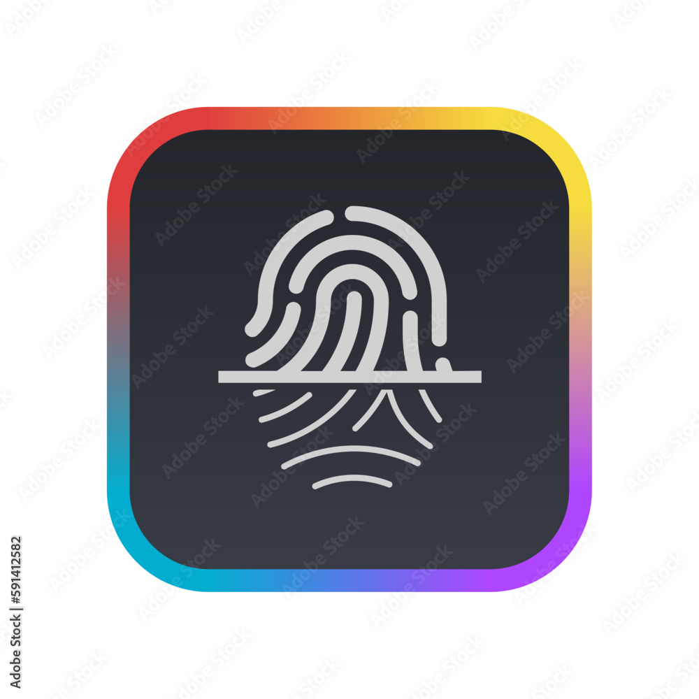Scan Fingerprint - Pictogram (icon) Scan Fingerprint - Pictogram (icon)