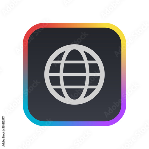 Globe - Pictogram  icon  