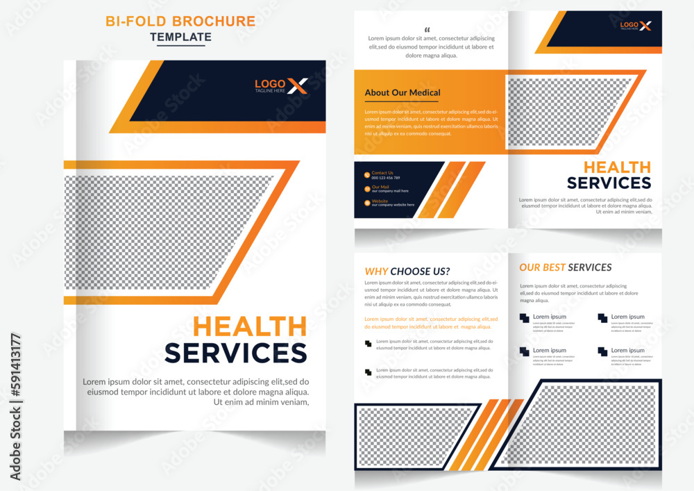 Healthcare Medical brochure presentation template, company profile  brochure design