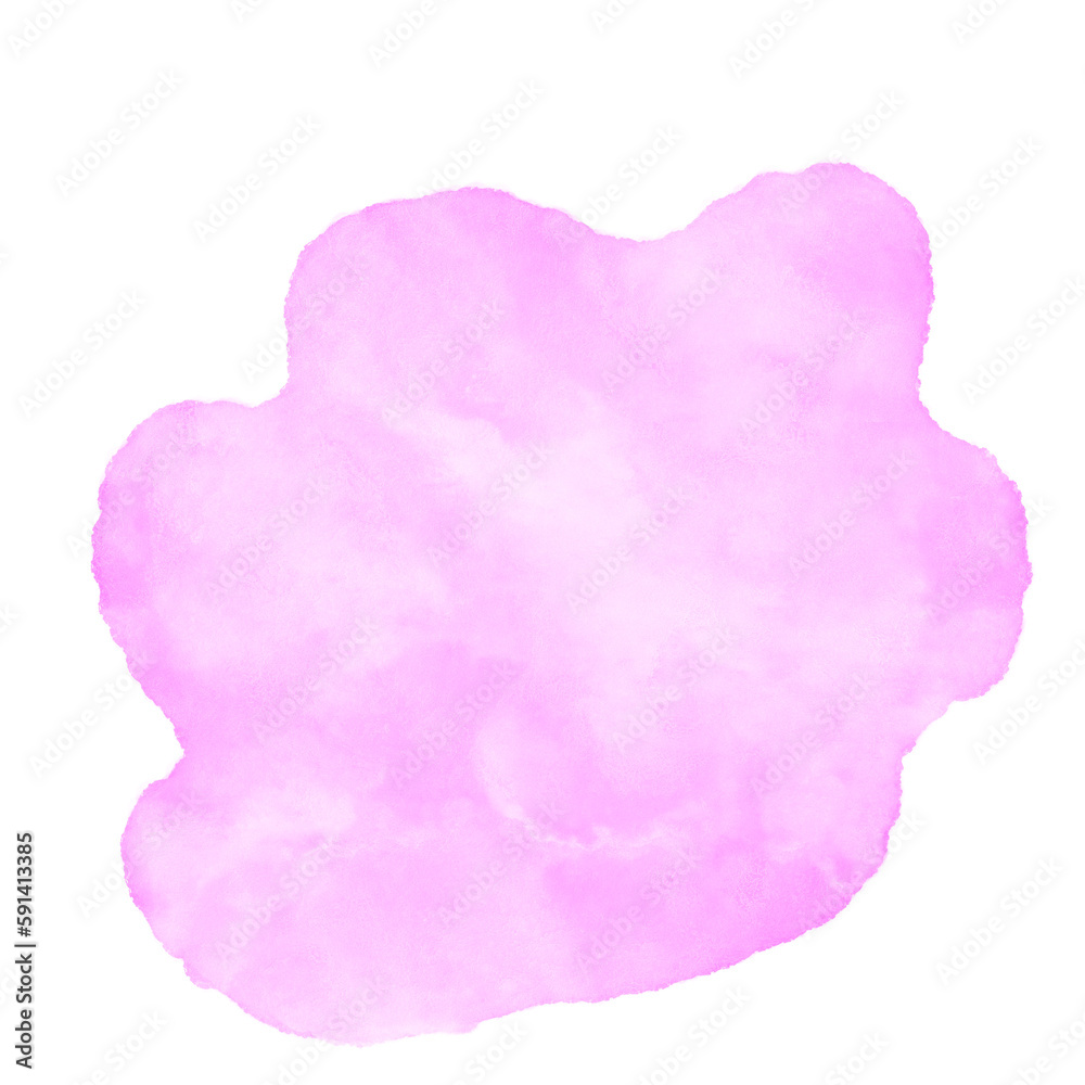 Pink Watercolour Abstract Shapes