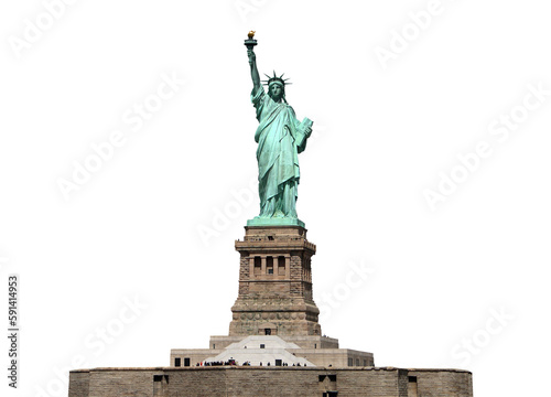 Statue of liberty / Transparent background