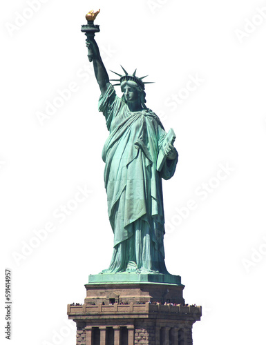 Fototapeta Statue of liberty / Transparent background