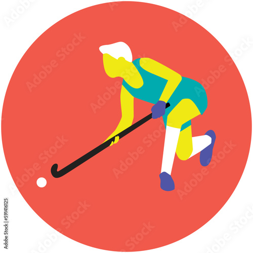 icône jeux Olympiques hockey sur gazon homme