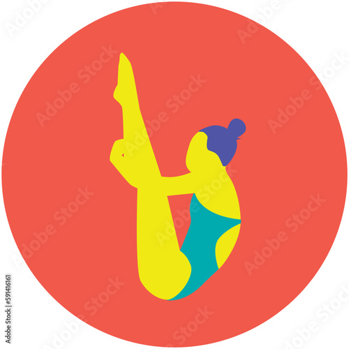 Sports Icône JO femme plongeon