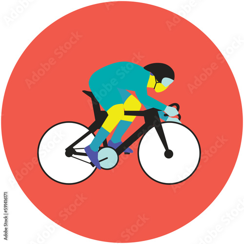 icône cyclisme vitesse homme