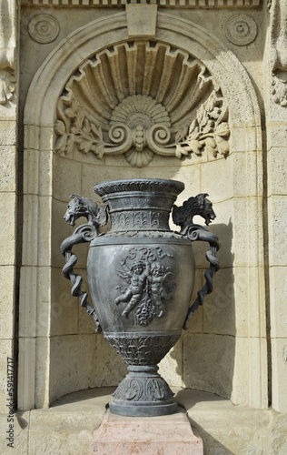 Vase im Burggarten-Basar, Budapest, Ungarn