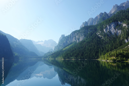 Fototapeta Naklejka Na Ścianę i Meble -  Gosau lake in the Austrian Alps