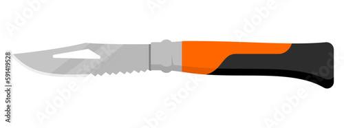 Jackknife. Cute jackknife isolated on white background. Vector illustration
