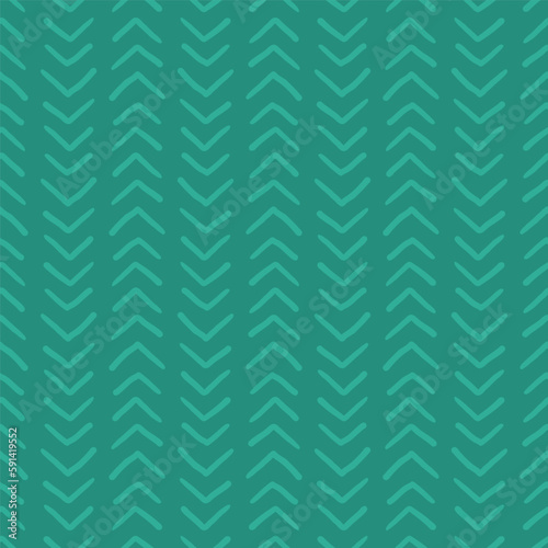 Teal seamless pattern with chevron
