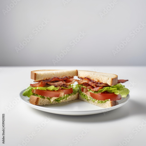 Bacon Lettuce & Tomato BLT Sandwich