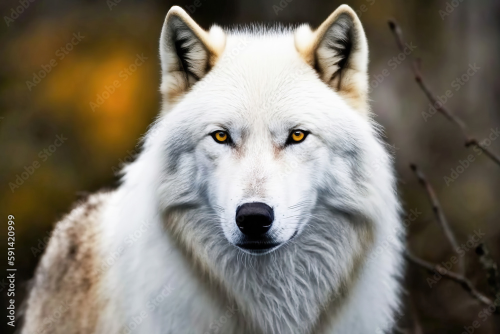portrait of a wolf,portrait of a white wolf