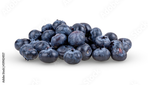 Blueberry isolated on transparent png.