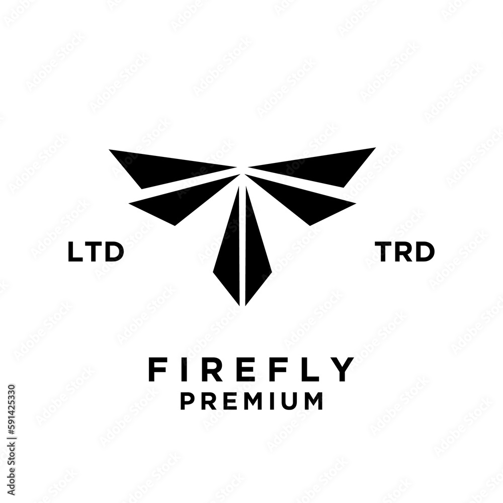 Obraz premium Firefly abstract logo icon design illustration