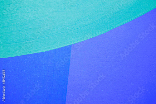 abstract pattern of bright brush coloring , colors panted on wall with geometric lines, background for wallpaper and design