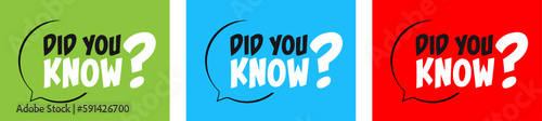 Did you know