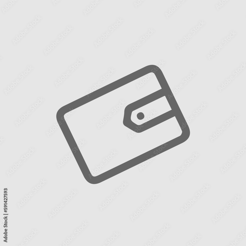 Wallet vector icon eps 10. Purse simple isolated illustration. Wallet vector icon eps 10. Purse simple isolated illustration.
