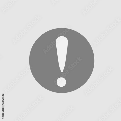 Exclamation mark vector icon eps 10.