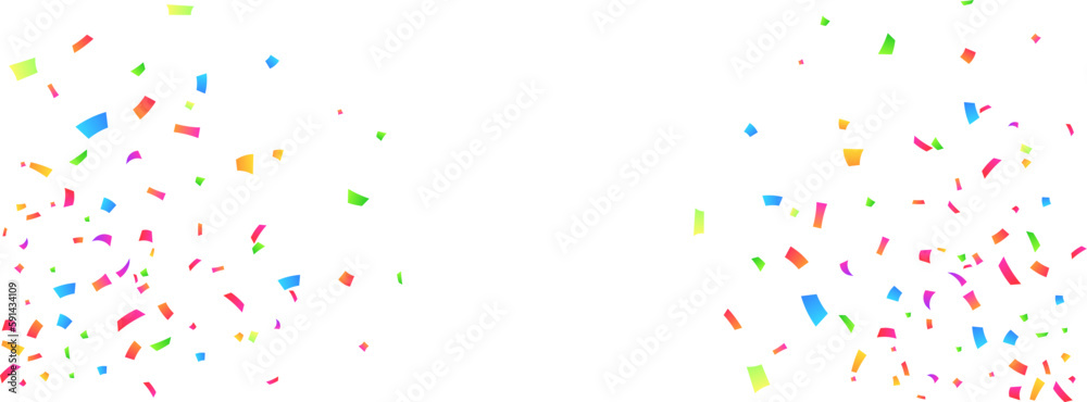 Vector confetti png. Multi-colored tinsel, an explosion of confetti on a transparent background. Multicolored confetti png. holiday, birthday.