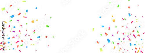 Vector confetti png. Multi-colored tinsel, an explosion of confetti on a transparent background. Multicolored confetti png. holiday, birthday.