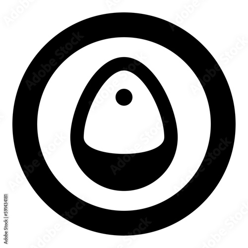 Urinal toilet men wc public restroom lavatory latrine gents pissoir icon in circle round black color vector illustration image solid outline style