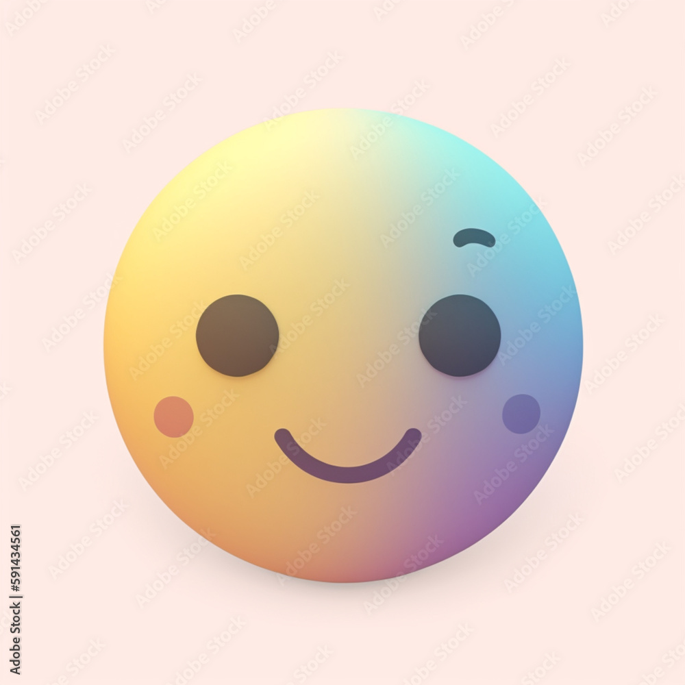 Fototapeta premium Soft Pop Emoji