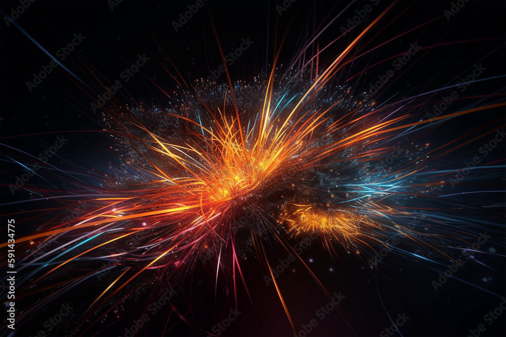 fireworks on black background fireworks on black background
