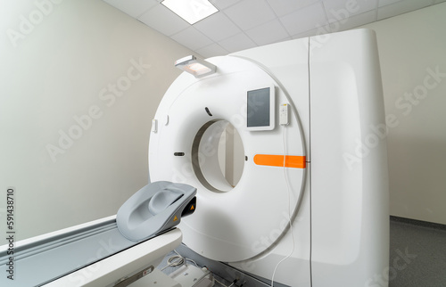 Medical diagnostic hospital equipment. Magnetic resonance imaging machine.