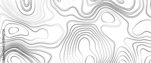 Topographic map and landscape terrain texture grid  abstract white topography vector background  modern design with White background with topographic wavy pattern design. 