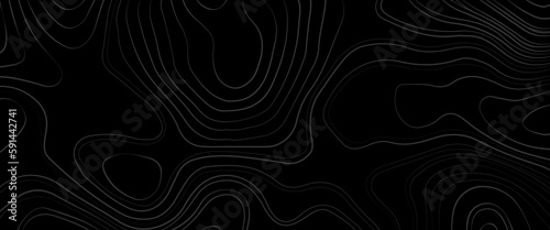 The stylized height of the topographic map contour in lines and contours, topographic contour map with grid. Vector relief map, topographic map, vector illustration of topographic geographic map line
