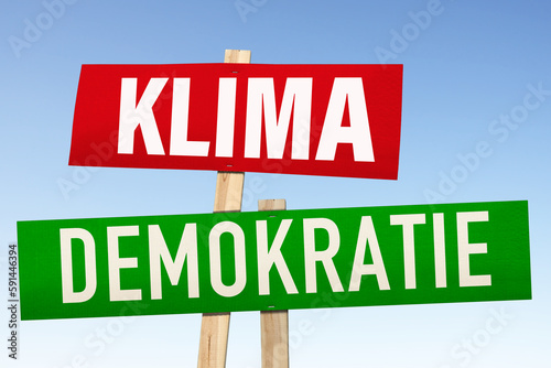 Klimademokratie, Schilder photo