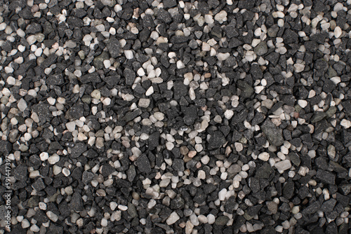 Gravel Pieces Mix Texture Background, Grey Coarse Sand Pattern, Granular Stones Mockup, Grit Sand