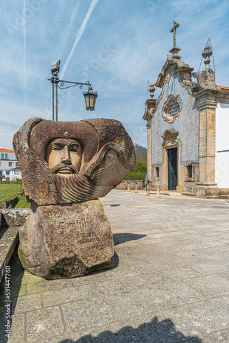 The church of Santo Antonio da Torre Velha. Is a late baroque temple with nave greater chapel sacristy and bell tower in the town of Ponte de Lima, Portugal photo