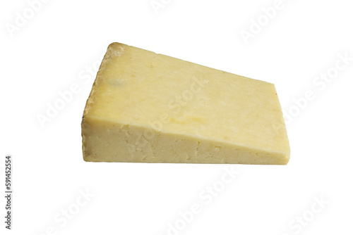 tranche de fromage Laguiole, en gros plan, sur une table