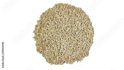 Wallpaper Mural graines de tournesol, en gros plan, isolé sur un fond blanc	 Torontodigital.ca