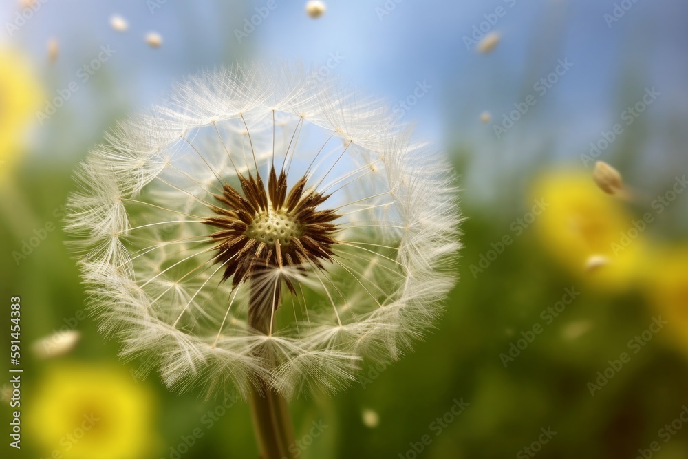 dandelion in the wind made with generative ai dandelion in the wind made with generative ai