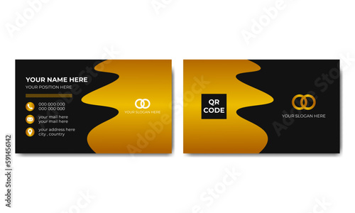 Luxury and modern corporate business card template design.