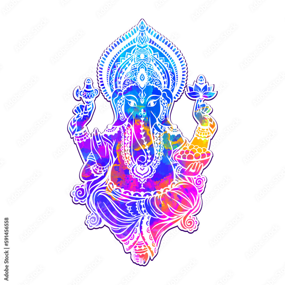 lord Ganesh image. God with elephant head. vector Illustration lord Ganesh image. God with elephant head. vector Illustration