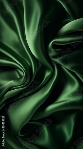 Green silk texture elegant background