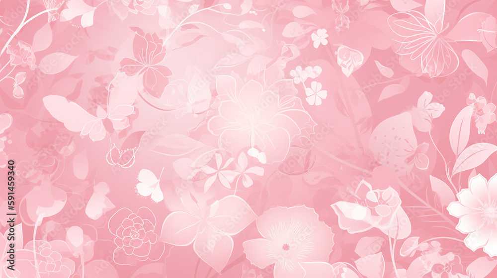 A pink background is a beautiful, gentle, and romantic background that creates a pleasant atmosphere and gives a feeling of lightness and tenderness. This background consists of so Generative AI