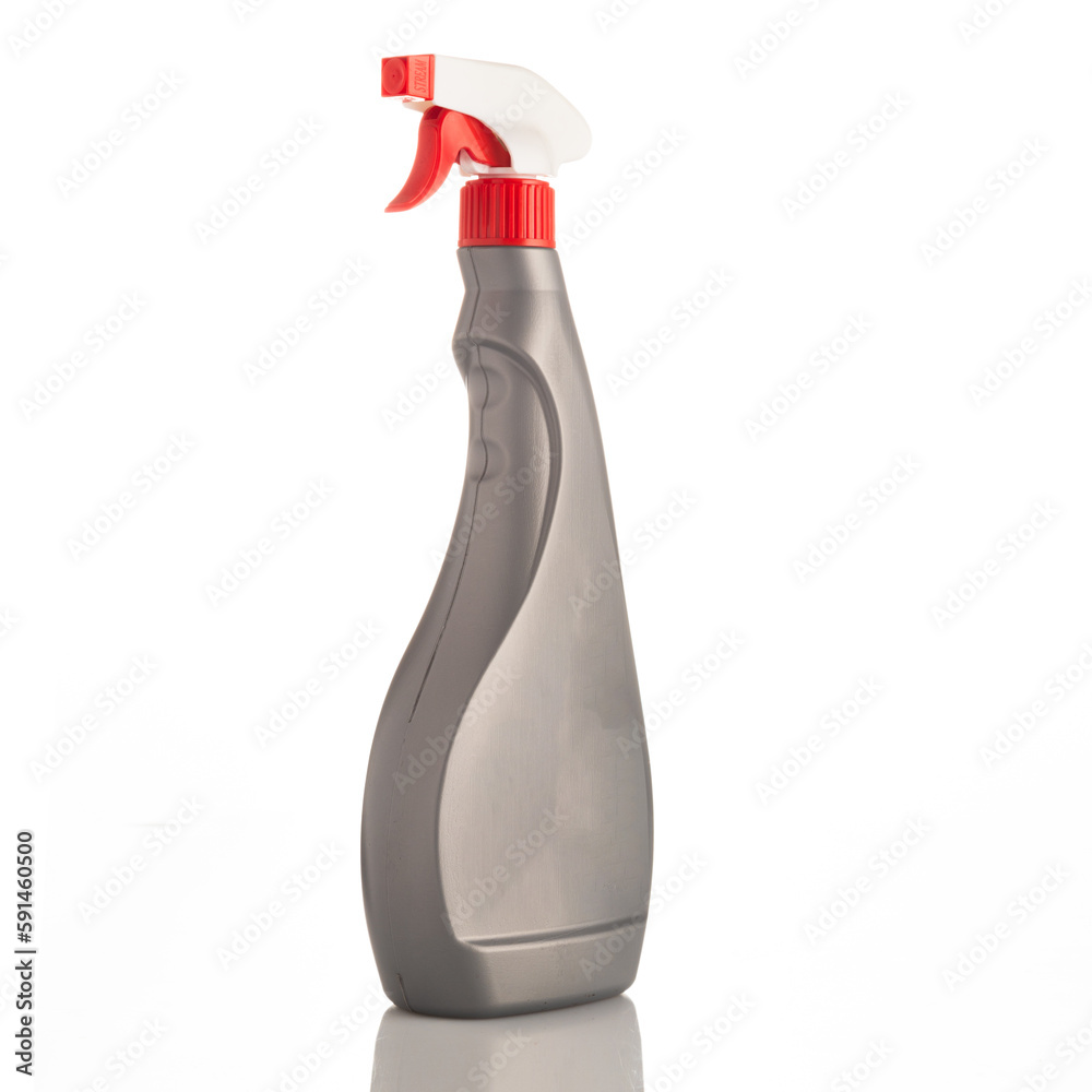 Spray bottle isolated on white background. Clipping path included. Spray bottle isolated on white background. Clipping path included.