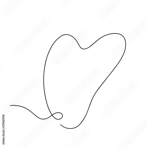 Vector flat black outline face massage Gua Sha, isolated on white background