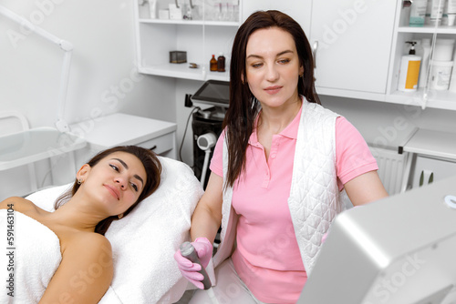Aesthetic treatment cosmetologist advises Skin enhancement service Rejuvenation treatment Cosmetology service Blackhead removal dermatological service