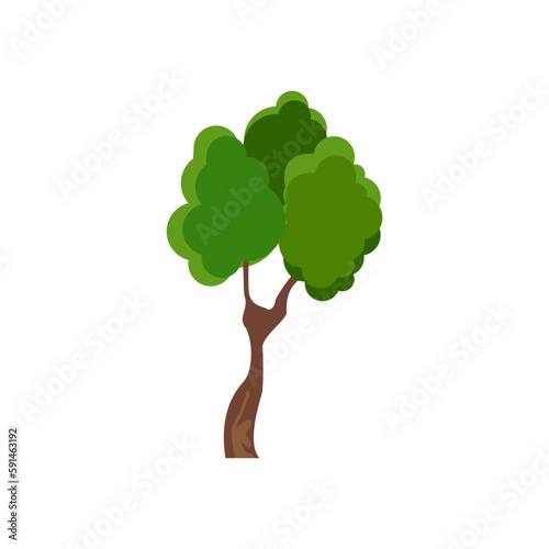 Green trees. Forest tree Icon.