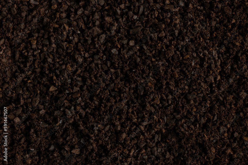 Dark Roast Coffee Grounds Background Dark Roast Coffee Grounds Background