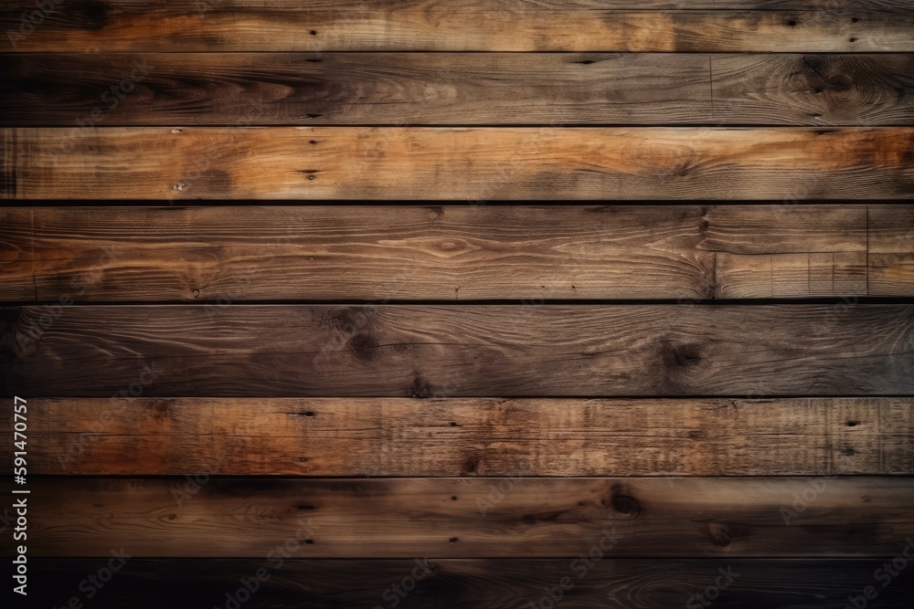 Wooden texture. Brown rustic wood texture. Wood background. Wooden plank floor background as wallpaper - Generative AI Wooden texture. Brown rustic wood texture. Wood background. Wooden plank floor background as wallpaper - Generative AI