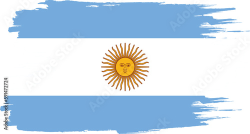 Brushstroke flag of ARGENTINA