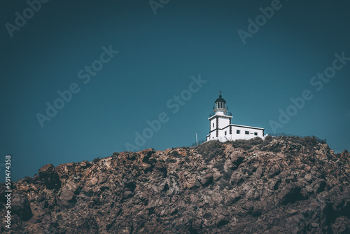Akrotiri Leuchtturm, Santorini, Greece