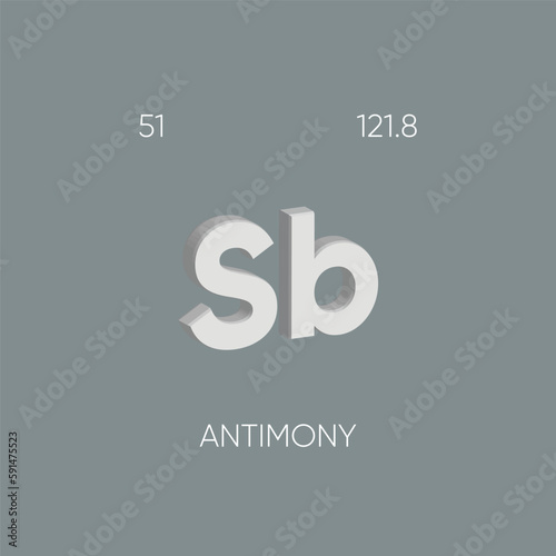 One of the Periodic Table Elements with name and atomic number	