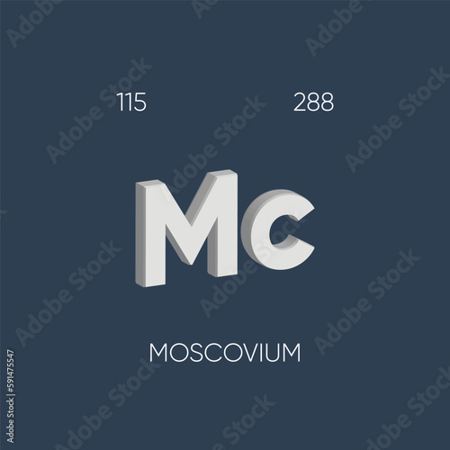 One of the Periodic Table Elements with name and atomic number	