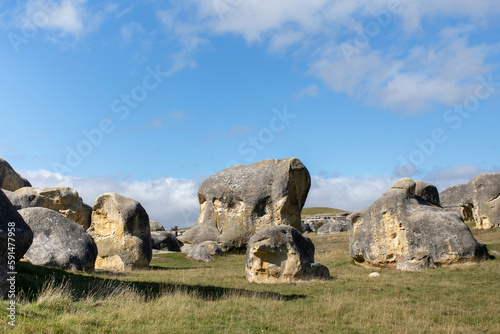 Elephant Rocks in North Otago, New Zealand. Tourist places. Natural attractions. © Виктория Попова